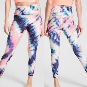 Athleta Elation Tie Dye 7/8 Tight leggings size XXSMALL